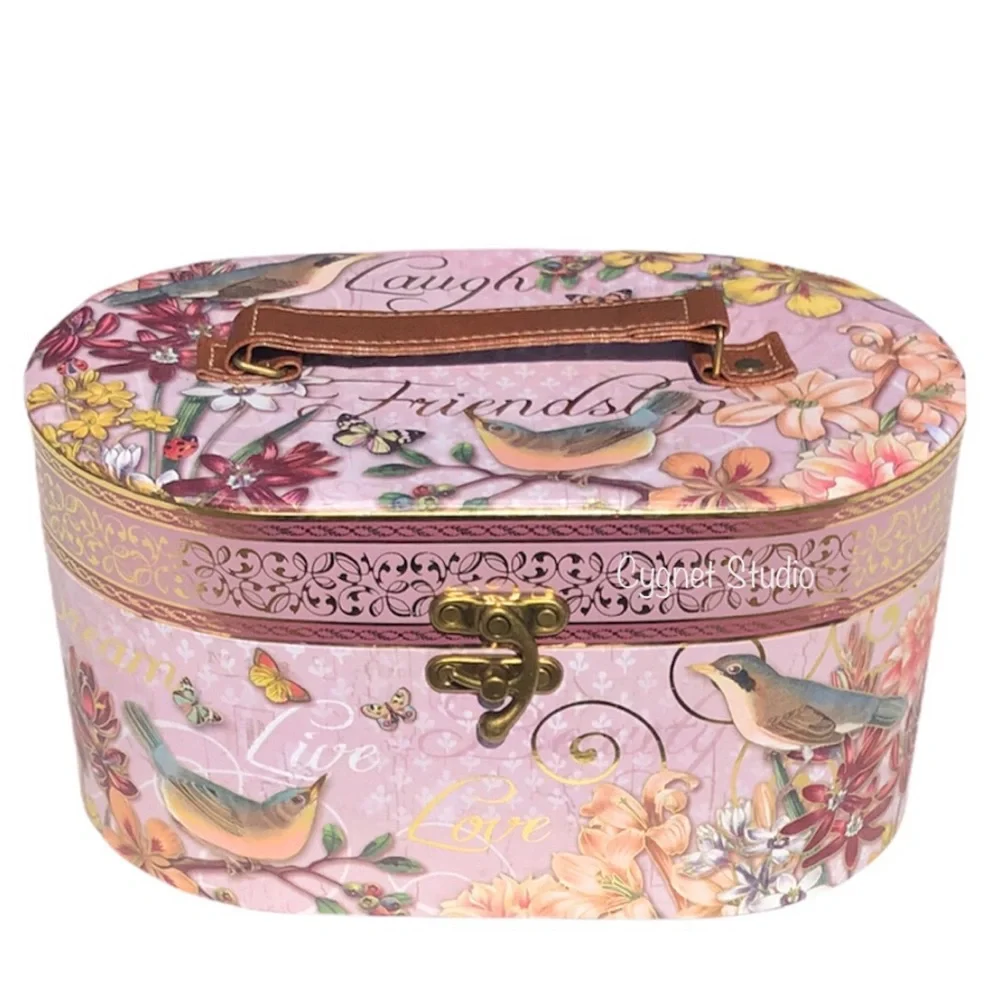 Pooch & Sweetheart Inspirational Bird Garden Vanity Case Jewelry Box (67383)